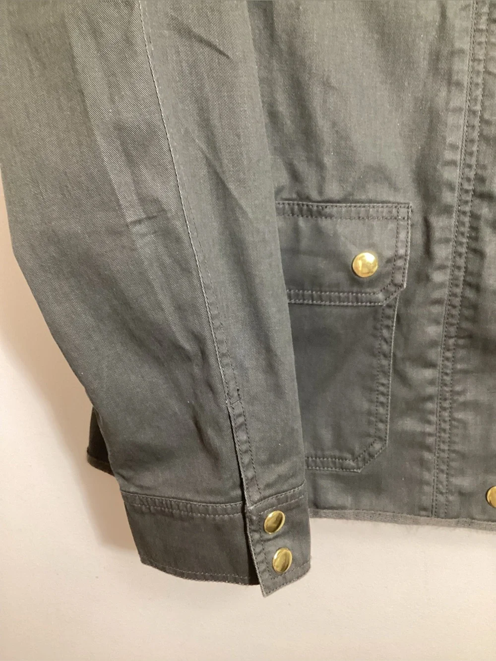 J. Crew Utility Field Jacket M Cotton Canvas Green oversized NWOT